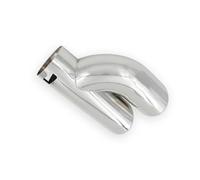 DIQXLGS Para S&koda Para Octavia 60 mm Doble Salida Escape Acero Inox Cromado Punta Silenciador(Plata)