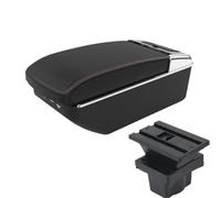 DIQXLGS Para S&koda Para Octavia Caja De Brazo Para S&koda Para Yeti Mk2 A5 Caja De Brazo Auto Accesorios Auto Piezas Interiores(A1 Negro rojo 7USB)