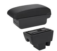 DIQXLGS Para S&koda Para RAPID Reposabrazos Para VW Para Polo Caja Reposabrazos Retrofit Accesorios Auto Detalles Interior Caja Almacenamiento(B2 línea negra 3USB)