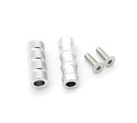 DIQXLGS Para S1000R S1000RR HP4 Aluminio CNC Motocicleta Pequeños Reposapiés Estriberas Estribera Pedales Accesorios Set(Plata)