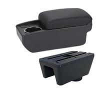 DIQXLGS Para Seat Para Ibiza Para Ibiza 6j Para Ibiza 6L Reposabrazos De Coche Caja De Almacenamiento Piezas De Retrofit Accesorios Interiores Coche(B2 Línea negra 6USB)