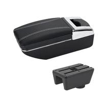 DIQXLGS Para Seat Para Ibiza Reposabrazos Para Seat Para Ibiza 6j Para Ibiza 6L Reposabrazos Auto Almacén(Línea blanca A3 Sin USB)