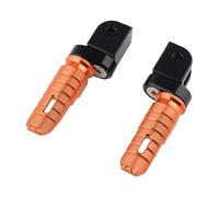 DIQXLGS Para Shotgun 650 Para Hunter 350 Para INTERCEPTOR 650 Para CONTINENTAL 650 GT650 Estriberas Delanteras Conductor Reposapiés Pedales(Naranja,A)
