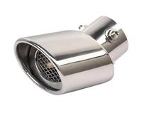 DIQXLGS Para Smart Fortwo Forfour 453 451 Accesorios De Estilo Para Auto Tubos De Escape Traseros Acero Inoxidable Decoración(Plata,Round)
