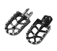 DIQXLGS Para Suzuki DRZ400 DRZ400S DRZ400SM DRZ400E Reposapiés De Moto Reforzados Aluminio Para Off-road Accesorios De Aventura(NEGRO)