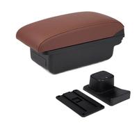 DIQXLGS Para Suzuki Para Baleno Caja De Reposabrazos Accesorios Modificación Consola Central Portavasos Interfaz USB(A6 marrón sin USB)