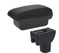 DIQXLGS Para Suzuki Para Splash Caja De Reposabrazos Caja De Almacenamiento Coche Accesorios Auto Detalles De Interior Piezas De Retrofit(C2 Línea negra SIN USB)