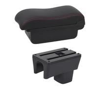 DIQXLGS Para Suzuki Para Swift 2005-2019 2020 2021 2022 2023 Caja Descansabrazos Consola Central Detalles Interior Caja Almacenamiento(Línea Roja B2)