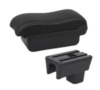 DIQXLGS Para Suzuki Para Swift Caja De Reposabrazos 2005-2023 2024 Reposabrazos De Coche Superficie Curva Caja De Almacenamiento De Coche(A3 Black white NO USB)