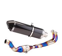 DIQXLGS Para TMAX530 Para TMAX 560 Para TMAX 530 2017-2020 Silenciador De Escape Para Motocicleta Sistema Completo Modificado Tubo Delantero Deslizante(Style G)