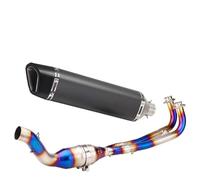 DIQXLGS Para TMAX530 Para TMAX 560 Para TMAX 530 2017-2020 Silenciador De Escape Para Motocicleta Sistema Completo Modificado Tubo Delantero Deslizante(Style E)