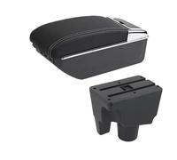 DIQXLGS Para Toyota Para Aqua Reposabrazos Para Aqua Para Prius C Caja Reposabrazos Para Auto Caja De Almacenamiento Central Actualización De Interior Con USB(C3 línea blanca 7USB)