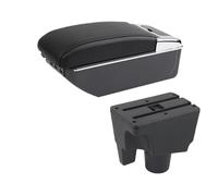 DIQXLGS Para Toyota Para Aqua Reposabrazos Para Aqua Para Prius C Caja Reposabrazos Para Auto Caja De Almacenamiento Central Actualización De Interior Con USB(C2 línea negra 7USB)