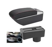 DIQXLGS Para Toyota Para Aygo X Caja Reposabrazos Auto Reposabrazos Auto Accesorios Auto Detalles Interior Caja Almacenamiento Piezas Retrofit(A1 Negro rojo 7USB)