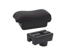 DIQXLGS Para Toyota Para Aygo X Para Aygo Reposabrazos Auto Accesorios Auto Detalles Interior Caja Almacenamiento Central Piezas Retrofit(A2 Black red NO USB)