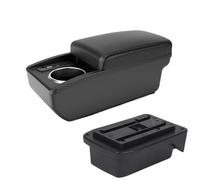 DIQXLGS Para TOYOTA Para Verso EZ Caja Reposabrazos Coche Consola Central Caja Almacenamiento Con Portavasos(B2 Línea negra 6USB)