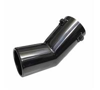 DIQXLGS Para VW Para Golf 4 Para Bora Para Jetta Tubo De Escape De Coche Tubos Tubos De Escape De Acero Inoxidable Punta Del Silenciador(NEGRO)