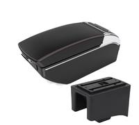 DIQXLGS Para VW Para Jetta Caja Reposabrazos Reposabrazos Central Consola Almacenamiento Repuestos Auto Interior Con Usb(Black red 7 USB)