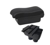 DIQXLGS Para VW Para T&ouran Reposabrazos Almacenamiento Central Accesorios Coche Interiores De Retrofitting(A2 Black white NO USB)