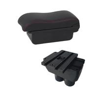 DIQXLGS Para VW Para T&ouran Reposabrazos Consola Central Descansabrazos Almacenamiento Con USB Portavasos(B red line 3USB)