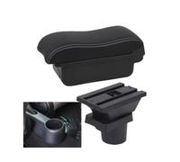 DIQXLGS Para VW UP Caja De Apoyabrazos Para S&koda Para Citigo Para Seat Mii Consola De Apoyabrazos De Coche Caja De Almacenamiento Accesorios De Coche Retrofit(A3 Black white NO USB)