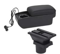 DIQXLGS Para VW UP Caja Reposabrazos Para S&koda Para Citigo Para VW UP Para Seat Mii Reposabrazos Auto Caja Almacenamiento Portavasos(A2 Carga rápida)