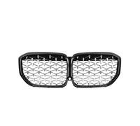 DIQXLGS Para X5 G05 2019-2023 Accesorios De Parrilla Deportiva Rejillas Superiores Delanteras Estilo Diamantes Negro Cromo(Chrome Black)