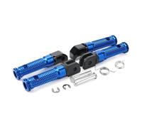 DIQXLGS Para YAMAHA MT-09 MT07 Para Tracer XSR 700 900 FZ1 FZ6 FZ8 YZF R3 MT03 MT25 MT-10 Pedal Delantero Conductor Reposapiés Traseros Pasajero(Azul,1 juego)