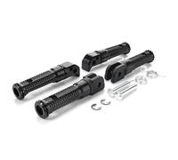 DIQXLGS Para YAMAHA MT-09 MT07 Para Tracer XSR 700 900 FZ1 FZ6 FZ8 YZF R3 MT03 MT25 MT-10 Pedal Delantero Conductor Reposapiés Traseros Pasajero(NEGRO,1 juego)