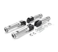 DIQXLGS Para YAMAHA MT-09 MT07 Para Tracer XSR 700 900 FZ1 FZ6 FZ8 YZF R3 MT03 MT25 MT-10 Pedal Delantero Conductor Reposapiés Traseros Pasajero(Plata,1 juego)