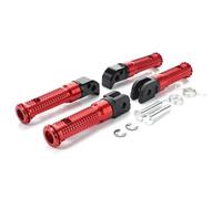 DIQXLGS Para YAMAHA MT-09 MT07 Para Tracer XSR 700 900 FZ1 FZ6 FZ8 YZF R3 MT03 MT25 MT-10 Pedal Delantero Conductor Reposapiés Traseros Pasajero(ROJO,1 juego)
