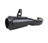 DIQXLGS Para YZF R3 R25 MT03 MT25 2015 2016 2017 Accesorios De Modificación Silenciador De Escape Para Motocicleta Compatible Con(NEGRO)