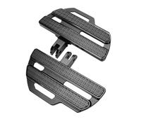 DIQXLGS Pedal Conductor Estriberas Delanteras Anchas Reposapiés Para Harley RH1250S Para Breakout Low Para Rider Para Street Bob Para Sport Para Glide(NEGRO)