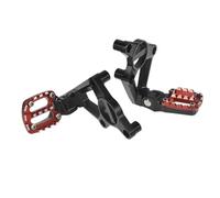 DIQXLGS Pedal Trasero Moto Aleación Aluminio Reposapiés Plegable Pasajero Para XADV X-adv 750 XADV750 2018 2019 2020(negro rojo)