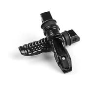 DIQXLGS Pedal Trasero Pasajero Moto 8MM Universal 2pcs Reposapiés Aluminio Scooter Pedal Motocicleta Modificación(NEGRO)
