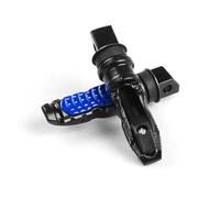 DIQXLGS Pedal Trasero Pasajero Moto 8MM Universal 2pcs Reposapiés Aluminio Scooter Pedal Motocicleta Modificación(Azul)