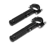 DIQXLGS Pedal Universal Para Moto De Aluminio CNC Sujetador De 90 Grados Fijo Plegable Para Pasajero Reposapiés Delantero Trasero(NEGRO)