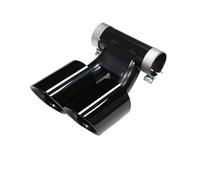 DIQXLGS Punta De Escape Para Porsche Para Boxster 981 2006-2011 Mejora Del Tubo De Escape Boquilla De Silenciador De Doble Salida De Acero Inoxidable Negra(Single Layer Black)