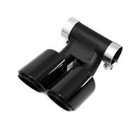DIQXLGS Punta De Escape Para Porsche Para Boxster 981 2006-2011 Mejora Del Tubo De Escape Boquilla De Silenciador De Doble Salida De Acero Inoxidable Negra(Triple Layer Black)