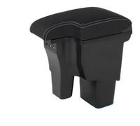 DIQXLGS Reposabrazos Auto Para Hyundai Para Accent RB Para Solaris 2011 2012 2013 2014 2015 2016 Caja Almacenamiento Consola Central Descansabrazos(Black white lines)