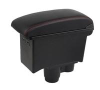 DIQXLGS Reposabrazos Caja Consola Central Caja De Almacenamiento Para R&enault Para Duster Para Dacia Para Duster 2019 2020 2021 2022(B1 Negro rojo 3USB)