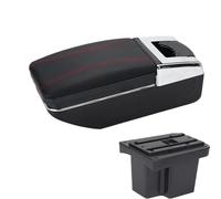 DIQXLGS Reposabrazos Central Para Kia Para Cerato Para Forte K3 Con Almacenamiento Central Y USB(A1 Negro rojo SIN USB)