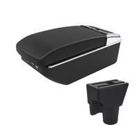 DIQXLGS Reposabrazos Para Kia Para Picanto Reposabrazos Interior Para 3X-Line Caja De Almacenamiento Para Accesorios(A2 Black line7 USB)