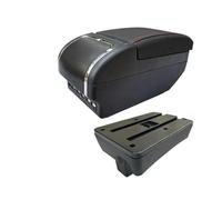 DIQXLGS Reposabrazos Para Peugeot 307 Caja De Reposabrazos Para Peugeot 307 CC Convertible Caja De Almacenamiento Accesorios De Interior Para Coche(E red line 9USB)
