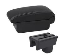 DIQXLGS Reposabrazos Para Suzuki Para Swift 2005-2024 Reposabrazos Coche Accesorios Coche Detalles Interiores Caja De Almacenamiento(B3 Negro blanco 3USB)