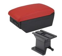 DIQXLGS Reposabrazos Para Toyota IQ Reposabrazos Interior Para Coche Caja De Almacenamiento Central Accesorios Para Coche Piezas De Actualización Con USB(C4 red 7USB)