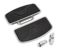 DIQXLGS Reposapiés Ajustables Para Moto Plataforma Pasajero Ajustable Estilo Montura Plataformas Para Harley Para Dyna Para Electra Para Glide