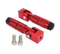 DIQXLGS Reposapiés De Moto CNC Aluminio Universal Plegable Premium PARA ATV UTV Go Kart(ROJO)