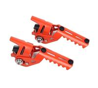 DIQXLGS Reposapiés Delanteros Autopista Motocicleta Plegables Abrazaderas Para R1250GS R 1250 GS LC 2013-2024 R1200GS R 1200 GS Adv(Naranja)