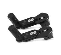 DIQXLGS Reposapiés Delanteros De Moto Para YAMAHA MT07 MT09 Para Tracer 900 XSR 700 YZF R3 R25 R125 MT10 MT25 MT03 MT125(NEGRO)